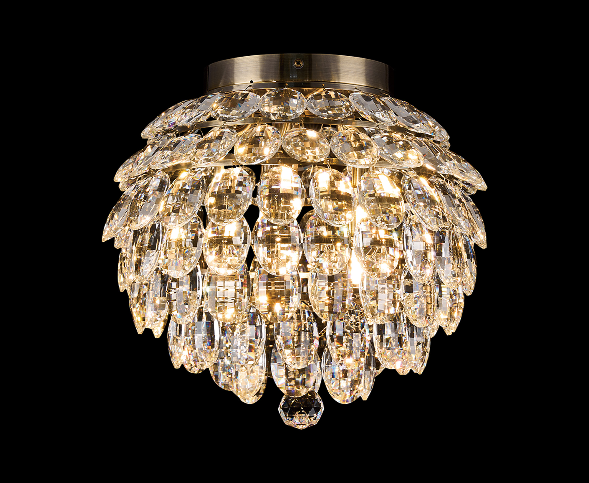 Coniston IP Bathroom Lights Diyas Crystal Ceiling Lights